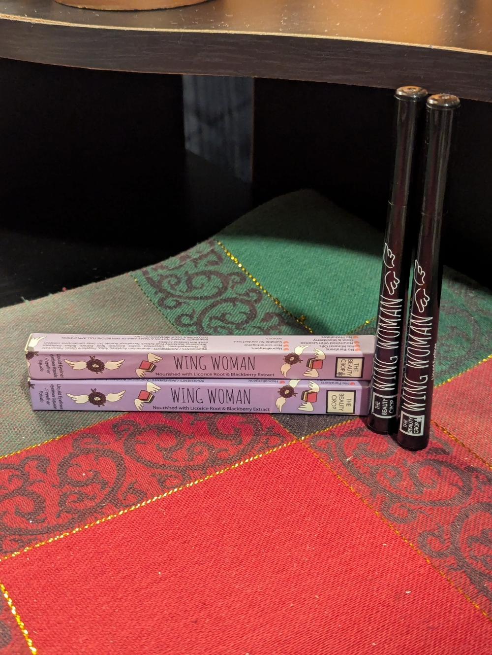 The Beauty Crop Wing Woman Liquid Eyeliner Berry Black Nourish Lot Of 2 NEW NIB